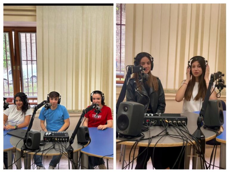 Studenti conversano su: ” La fortuna davanti alla porta di casa”