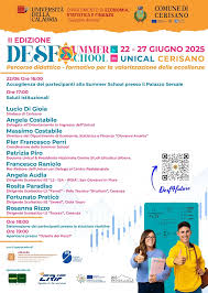 Ha preso avvio la Seconda Edizione della Summer School “Desf4future”