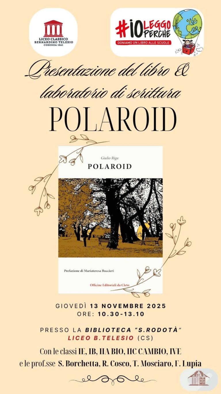 AL VIA EVENTO LETTERARIO E LABORATORIO DI SCRITTURA